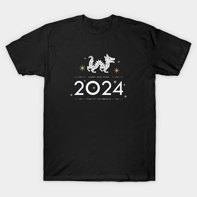 Happy new 2024 year. T-Shirt by khaled